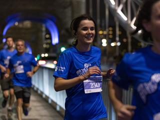 Runner at Tower Bridge during Run the River 2023