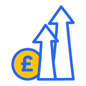 Salary increase icon