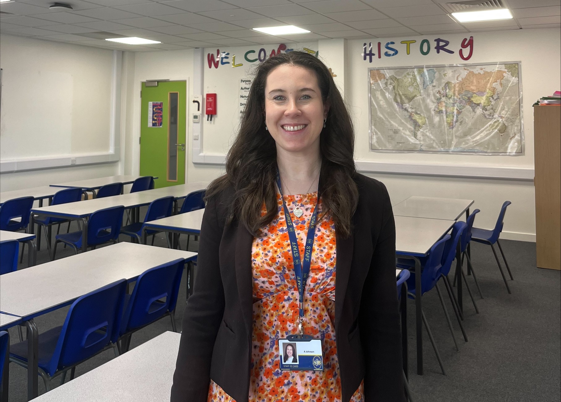 Annabel, early career teacher at St John Baptist School in Woking.