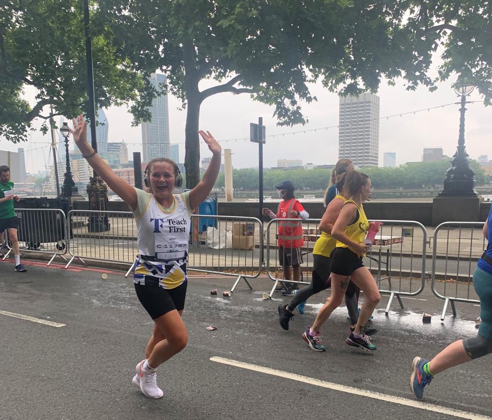 A Teach First runner on the ASICS 10k course