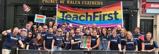 Image of Teach First at pride