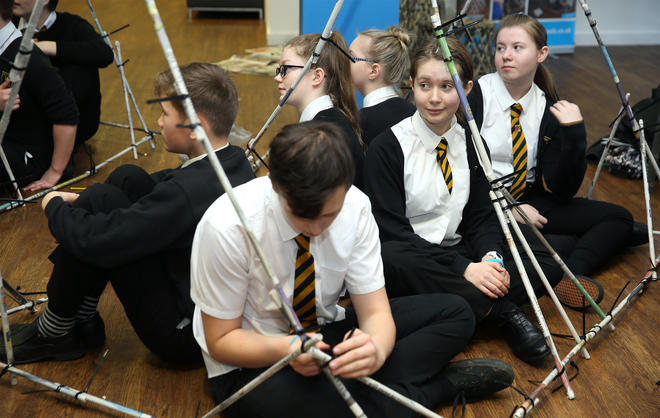 Teach First pupils at a STEM fair