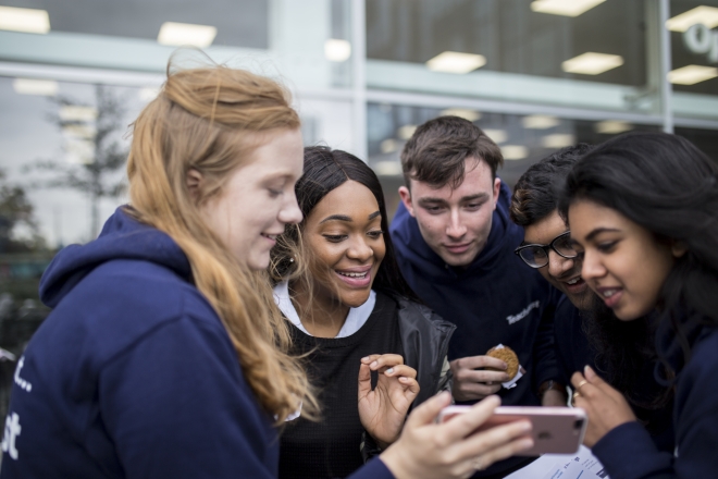 Eleanor Sowden and fellow Brand Managers working together