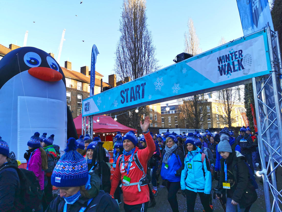 Start line of the winter walk
