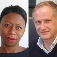 Co-Chair of the Student<>Employer Network Christine Kinnear and Chair of the Teach First Careers Network Michael Britland