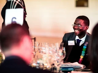 Man smiling