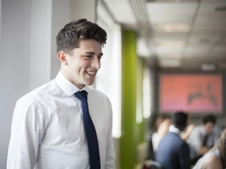 A university undergraduate at a Teach First event.