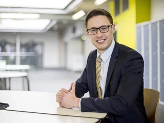 Student on work experience