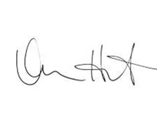 Dame Vivian Hunt's signature